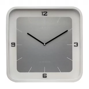 Nextime Zegar ścienny Square wall biały by 3518WI - Zegary - miniaturka - grafika 1