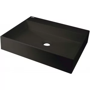 DEANTE CQR NU5S CORREO Umywalka granitowa stawiana na blat - 500x400 mm Nero - Umywalki - miniaturka - grafika 1