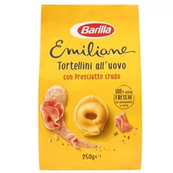 Makaron - BARILLA Tortellini jajeczne z prosciutto crudo 250g 1 paczka - miniaturka - grafika 1