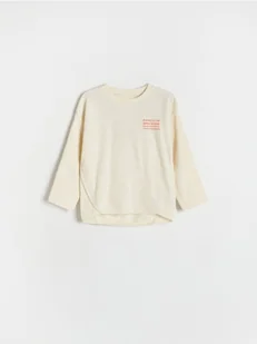 Reserved - Longsleeve oversize - kremowy - Bluzki dla niemowląt - miniaturka - grafika 1