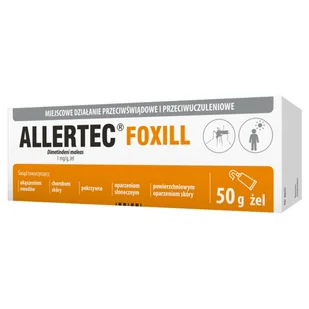 Allertec Foxill żel 1mg/g x 50 g - Problemy skórne Allertec Foxill żel 1mg/g x 50 g - Problemy skórne - miniaturka - grafika 1