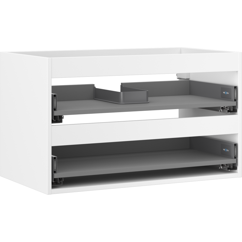 Mexen Box-A korpus szafki podumywalkowej 80 cm, 2 szuflady, biały mat - 91AX0-0800-470-2-01