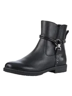 Botki damskie - MARCO TOZZI Damskie botki Zip+Slip 2-25310-43, czarny, 37 EU - miniaturka - grafika 1