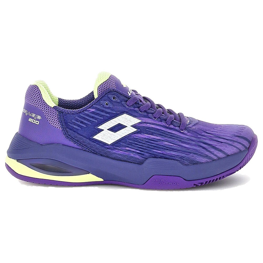 Damskie buty tenisowe Lotto Mirage 200 II Prt Clay W Future VIolet/All White/Paisley Purple EUR 39