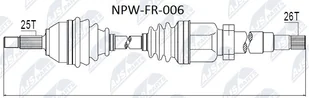 Wał napędowy NTY NPW-FR-006 - Układ napędowy - akcesoria - miniaturka - grafika 1