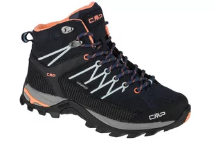 CMP campagnolo Campagnolo Rigel WP Buty trekkingowe Mid Kobiety, black blue-giada-peach EU 42 2020 Trapery turystyczne 3Q12946-92AD-42 - Kozaki damskie - miniaturka - grafika 1