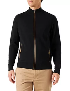 bugatti Męska kurtka z dzianiny 7600-35510, czarna, standardowa, czarny, S - Kurtki męskie - miniaturka - grafika 1