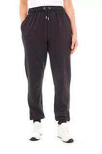Spodnie damskie - M17 Damskie spodnie do biegania z recyklingu na co dzień spodnie dresowe z mankietami spodnie wypoczynkowe elastyczne spodnie do jogi trening dres kieszenie, Czarny, XL - grafika 1
