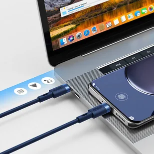 Joyroom wytrzymały kabel USB Typ C - USB Typ C 3A 1,8m niebieski (S-1830N9) - Kable USB - miniaturka - grafika 18