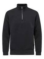 Bluzy męskie - ONLY & SONS Onsceres bluza męska z zamkiem błyskawicznym, granatowy, XXL - miniaturka - grafika 1
