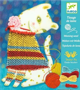 Djeco, obrazki do wyszywania Ubierz Kotka - Prace ręczne dla dzieci - miniaturka - grafika 1