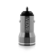 Ładowarki samochodowe - Ładowarka samochodowa VIDVIE CC536 1xUSB QC 3.0 18W srebrny - miniaturka - grafika 1