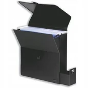 Pudła i kartony archiwizacyjne - Kartoteka rexel hot desker czarna na teczki biurowe - miniaturka - grafika 1