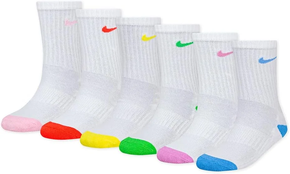 Nike Skarpetki typu Crew Smiley 6 par Białe Unisex dla dorosłych