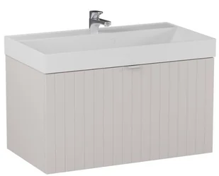 Umywalka meblowa Krofam Harmo 80x45 cm prostokątna biały połysk 158-0502 - Umywalki - miniaturka - grafika 1
