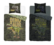 Pościel dla dzieci - Detexpol Pościel bawełniana świecąca w ciemności 140x200 Dinozaur - miniaturka - grafika 1
