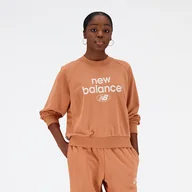 Bluzy damskie - Bluza damska New Balance WT31508SEI  brązowa - miniaturka - grafika 1