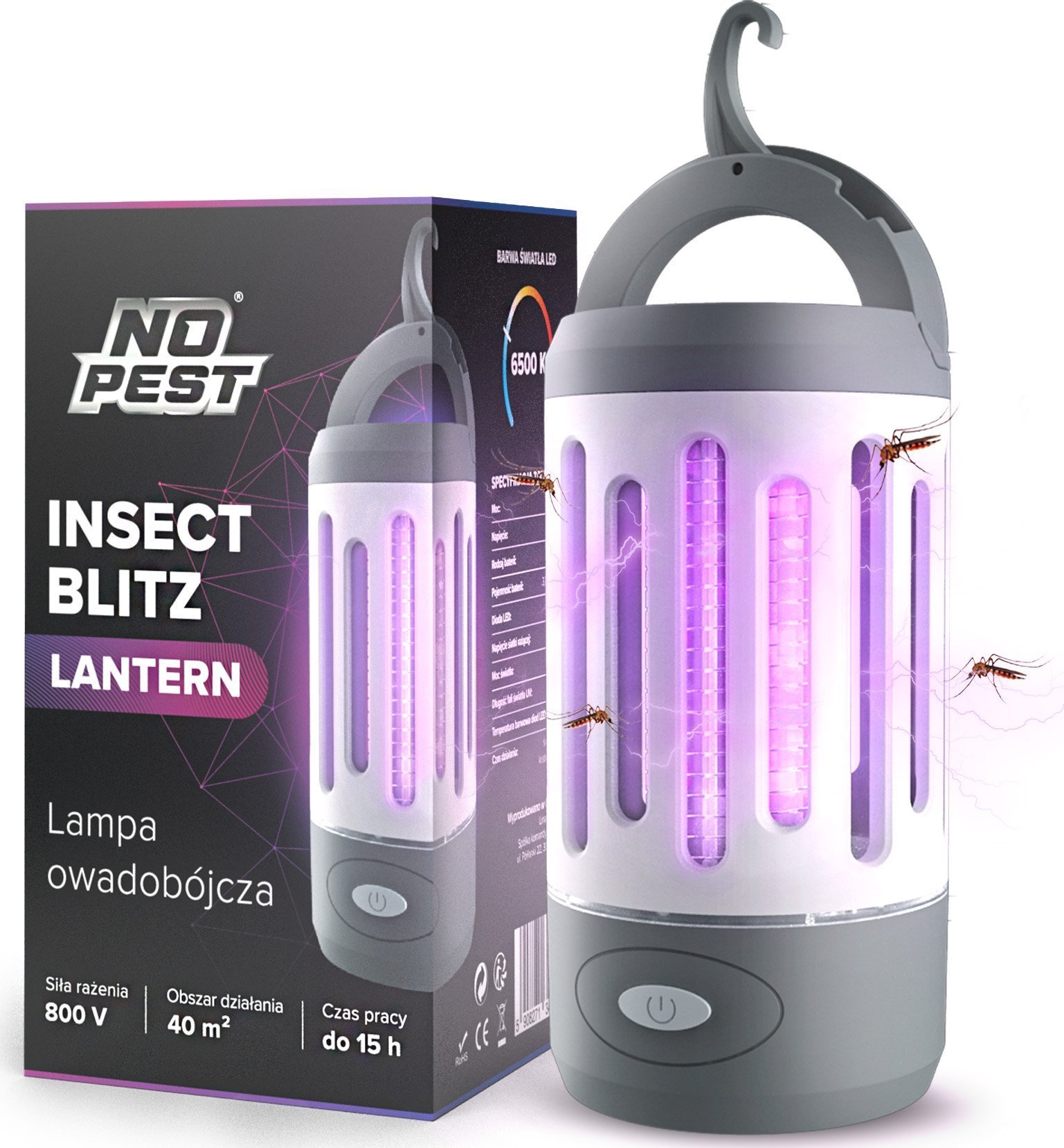 NO PEST Lampa Owadobójcza Insect Lantern