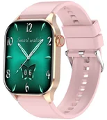 Smartwatch - Hagen HB18.110.539 Smartwatch HB18 Różowe Złoto na Różowym Pasku - miniaturka - grafika 1