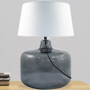Zuma Line 5530WH Batumi Grafit 1x60W Lampa stołowa biały grafit - Lampy stojące - miniaturka - grafika 1