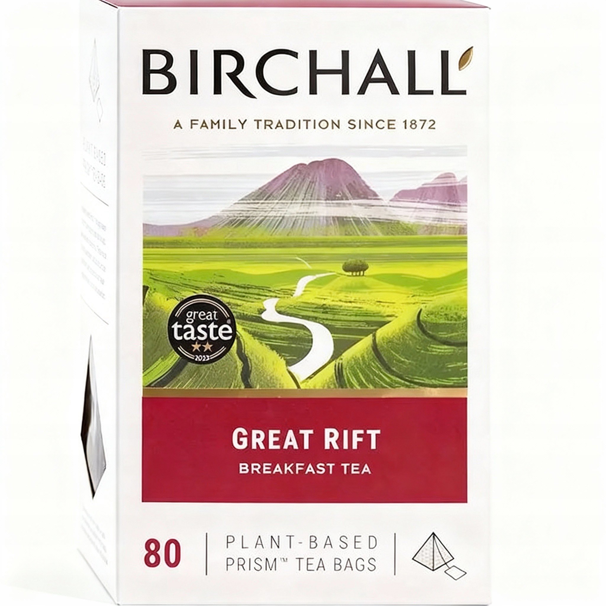Angielska Herbata czarna Birchall Greate Rift 80szt 250g piramidki Premium