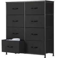 Komody dla dzieci - Sweetcrispy Komoda z szufladami z materiału, komoda z 8 szufladami z materiału, szafka z szufladami, meble organizacyjne do kuchni, biura, korytarza, szafka TV z szufladami - miniaturka - grafika 1