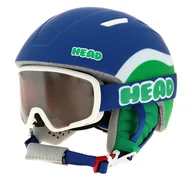 Kaski narciarskie - Kask narciarski Head Mojo Set Blue/Green 328664 Niebieski - miniaturka - grafika 1