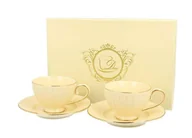 Filiżanki - Duo NINA KOMPLET 2 FILIŻANEK ESPRESSO ZE SPODKAMI 120 ML PORCELANA 5902693922681 - miniaturka - grafika 1