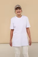 Koszulki i topy damskie - T-shirt oversize z bawełny Supima : Kolor - Biały, Rozmiar - 38 - Bombshe - miniaturka - grafika 1