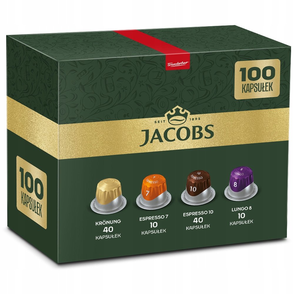 Kapsułki Jacobs do Nespresso(r)* zestaw lungo Kronung espresso mix 100 szt.