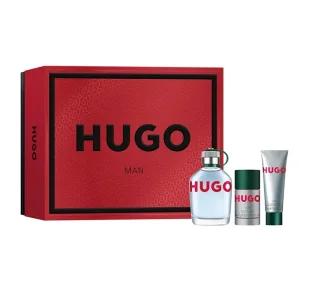 Hugo Boss Hugo Man woda toaletowa spray 125ml + dezodorant w sztyfcie 75ml + żel pod prysznic 50ml - Zestawy perfum męskich - miniaturka - grafika 1
