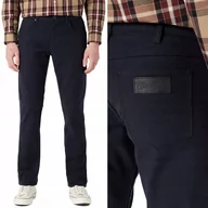 Spodnie męskie - Wrangler GREENSBORO Black CZARNE MATERIAŁOWE SPODNIE W31 L34 - miniaturka - grafika 1