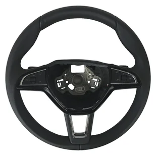 NOWA OEM KIEROWNICA DSG CZARNA SKÓRA WIELOFUKCYJNA SKODA SUPERB FABIA III OCTAVIA III KODIAQ 3V0419091S - Akcesoria motoryzacyjne - miniaturka - grafika 1