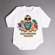 Body - Moje pierwsze wakacje - body niemowlęce - miniaturka - grafika 1