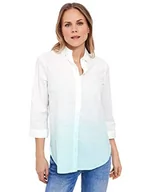 Bluzki damskie - Cecil bluzka lniana, miętowy zielony, M - miniaturka - grafika 1