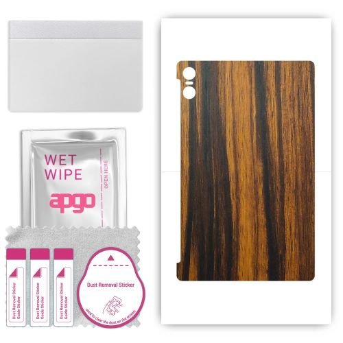 folia naklejka skórka strukturalna na TYŁ do Teclast T50 Pro - Drewno Tygrysie - apgo SKINS