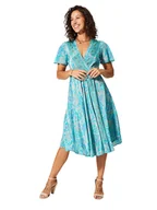 Sukienki - Aller Simplement Sukienka w kolorze turkusowym - miniaturka - grafika 1