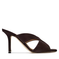 Klapki i japonki damskie - Klapki BOSS Charlize Samule 50563356 Brązowy - miniaturka - grafika 1