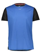 Koszulki sportowe męskie - Mizuno Koszulka "DryAeroFlow" w kolorze niebiesko-czarnym do biegania - miniaturka - grafika 1