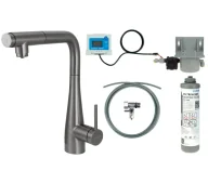 Baterie kuchenne - Deante Eridan BREFD75M Titanium Stal szlachetna - miniaturka - grafika 1