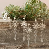 Ozdoby bożonarodzeniowe - Ozdoby wiszące, zestaw 6 szt. Fleurette - miniaturka - grafika 1