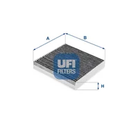 Filtry kabinowe - Filtr, wentylacja przestrzeni pasażerskiej UFI Filtry 54.274.00 - miniaturka - grafika 1