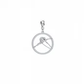 Bransoletki - Charms Gimnastyka Artystyczna z Obręczą Srebro 925 DEDYKACJA GRATIS - miniaturka - grafika 1