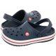 Buty dla chłopców - Klapki Crocband Clog K Navy/Red 207006-485 (CR251-a) Crocs - miniaturka - grafika 1