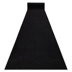 Jednolity chodnik DYWANY ŁUSZCZÓW KARMEL Gładki, jednokolorowy czarny 70 cm, 70x850 cm - Dywany - miniaturka - grafika 1