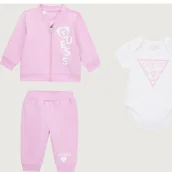 Dresy i komplety dla dziewczynek - Guess Komplet Regular Fit - miniaturka - grafika 1