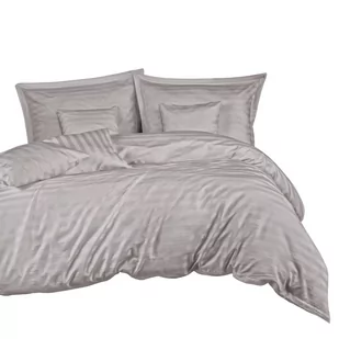 Pościel satyna bambusowo-bawełniana (P) STRIPE GREY/160x200 +2x70x80 z listwą +4x40x40 BAMBOO - Pościel - miniaturka - grafika 1