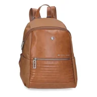Plecaki - Pepe Jeans Plecak na co dzień Biker Brązowy 25x35x13 cm Poliester z detalami ze sztucznej skóry 11,38 l by Joumma Bags, Brązowy brązowy, Talla única, plecak na co dzień - miniaturka - grafika 1