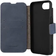 Etui i futerały do telefonów - Fixed Etui zamykane z naturalnej skóry ProFit do iPhone 16e, granatowe - miniaturka - grafika 1