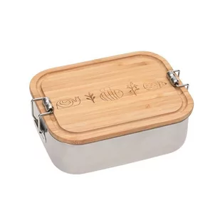 Lassig Lunchbox ze stali nierdzewnej z bambusową pokrywką Garden Explorer solution-bc-7425-0 - Lunch boxy - miniaturka - grafika 1